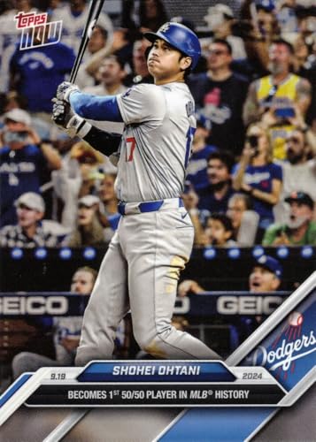 2024 Topps Now #722 Shohei Ohtani Baseball Card Dodgers -
