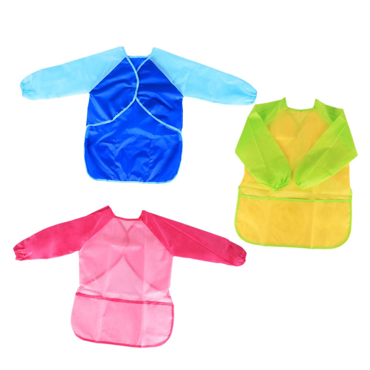 Toyvian 9pièces Tablier De Peinture Garçon Fille Étanche Lot De Blouse Longue Pour Activités
