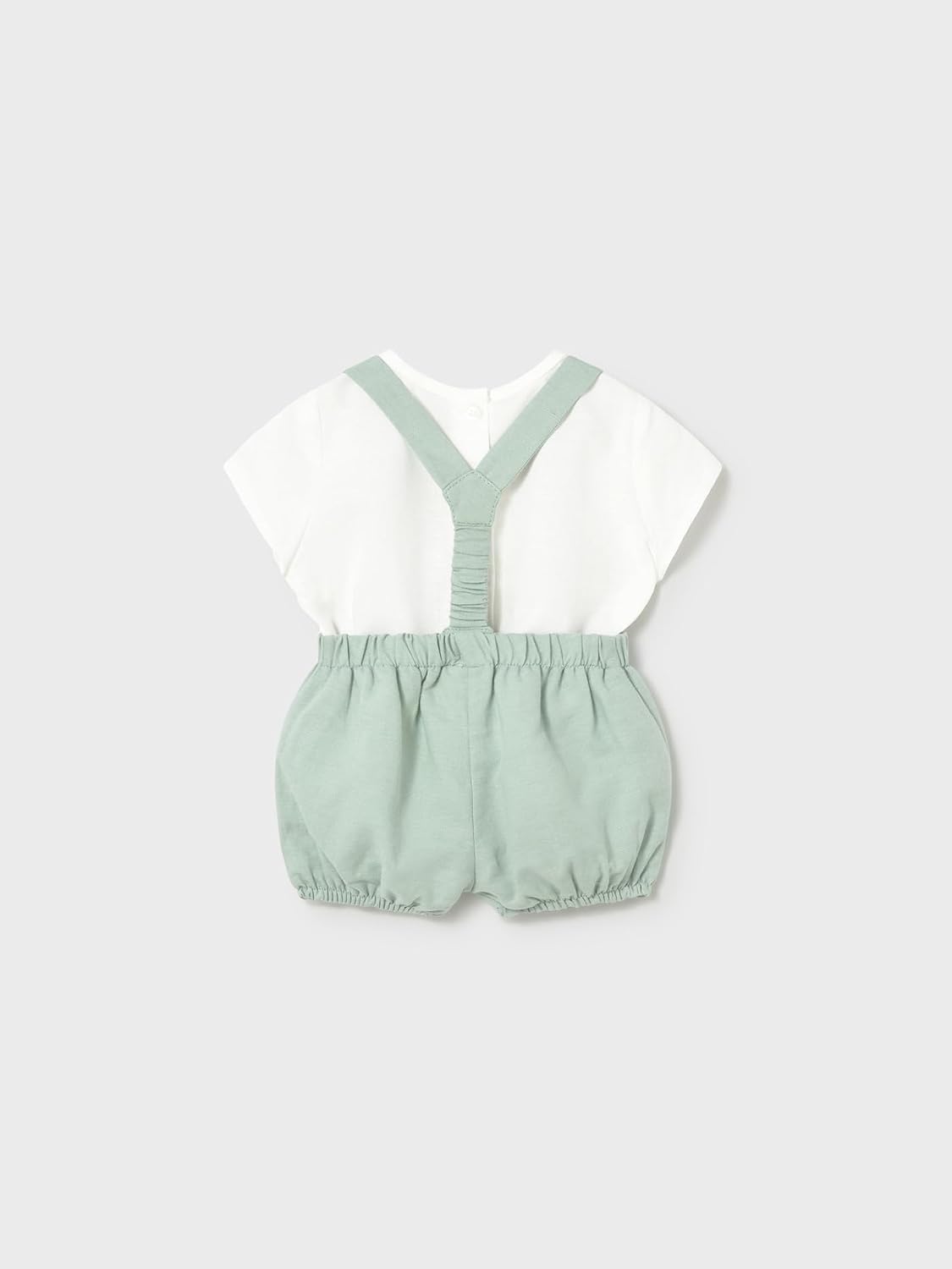 Mayoral Shorts with Suspenders Set for Baby-Boys Aqua