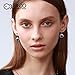 T400 Crystal Round Drop Earrings Lever Back Gift for Women Dangle Earrings