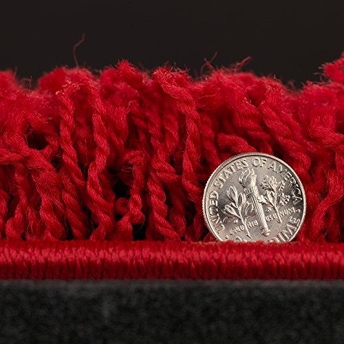Sweet Home Stores Cozy Shag 2Nd Collection Solid Shag Rug (5'0"X7'0"), Red #TOP5