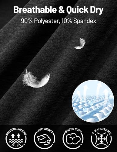 MIER Workout Tank Tops for Women Racerback Athletic Sleeveless Loose Fit Muscle Tee Shirts Dry Fit Runing Gym Yoga Top Summer3