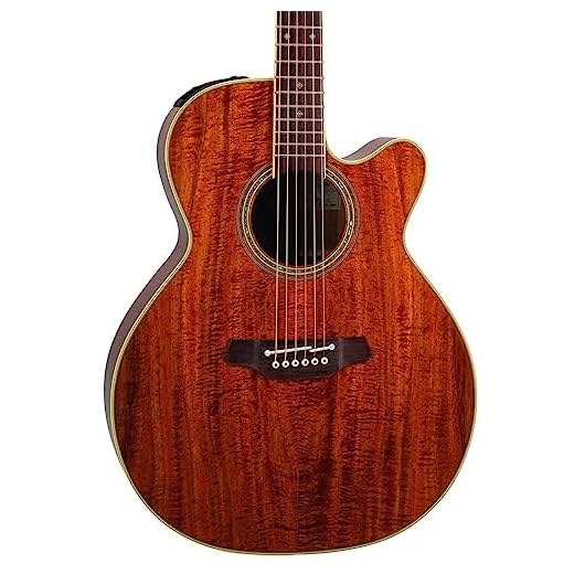 Takamine Pro Series EF508KC NEX All Koa Acoustic Electric Guitar, Natural with Case