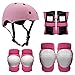 Lixada Casco Bici Protezioni Set per Bambini, Protezione di Casco Bambini, Ginocchiere Gomitiere e Protezione Polso per Pattini a Rotella per Skate Scooter Biciclette Skateboard Skating BMX