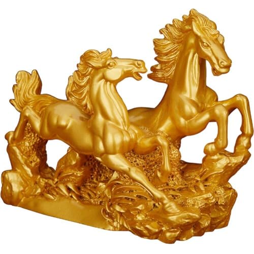 Double statue de cheval en résine cadeau idéal pour une maison moderne - 2