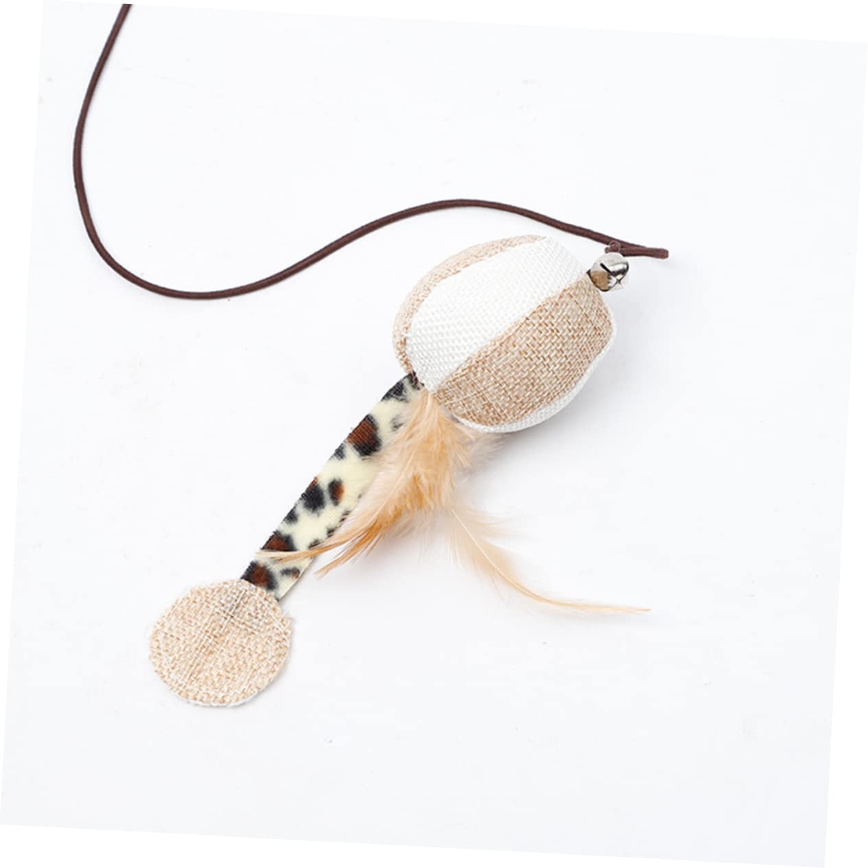 Jouets pour Chats, Lot de 12 Jouets interactifs avec Pendentif en Peluche et Clochette for Animaux Compagnie, for Garder Votre Chat Actif