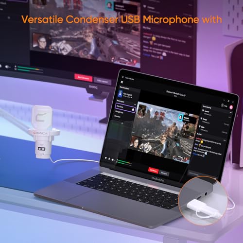Microphone podcast USB COMICA EJoy Uni pour studio à la maison - 2