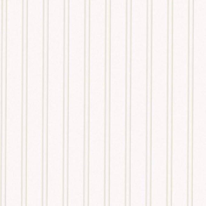 Papel Tapiz Beadboard Pre-Pegado Blanca 396 x 20.5 in miniatura 4