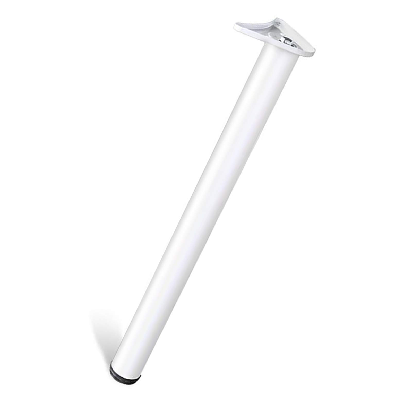 Single Stainless Steel Adjustable Table Legs DIY Metal Furniture Legs Breakfast Bar Worktop Support Table Leg 60mm Diameter With Mounting Plate & Screws