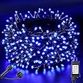 BlcTec Christmas Lights Indoor Outdoor, 300 LED 108FT Christmas String Lights with UL Certified, 8 Lighting Modes, End to End Connectable, Timer, Waterproof & Memory for Xmas Decorations, Blue