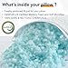 QUTOOL Cooling Pillow for Sleeping, CertiPUR-US Shredded Memory Foam King Pillows Set of 2, Cool Pillow for Hot Sleepers Adjustable Firm Pillow for Side, Back, Stomach Sleepers Soft Yet Support, White
