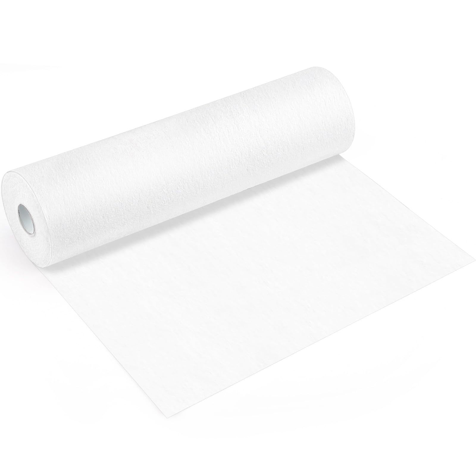 Vlies Tischläufer Weiß, 30cm x 30m Dekoratives Tischband, Weiß Tischläufer Hochzeit Partydeko, edle Tischdeko für Freien, Party, Geburtstage, Hochzeiten, 30g/㎡
