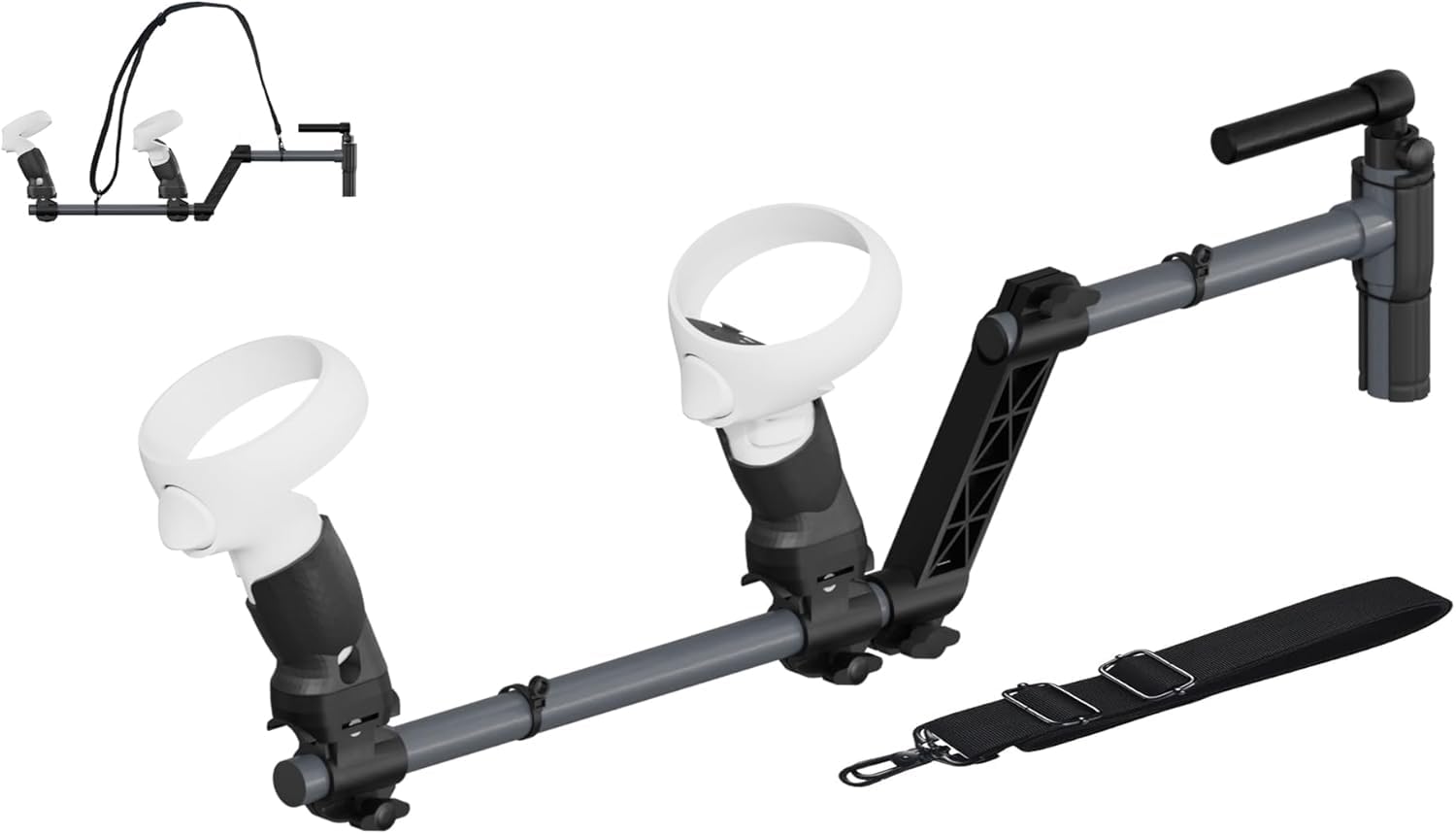 vr for Que.st 2 Shooting Controller Handle, Magnetic Rifle Accessories st with Shoulder Straps