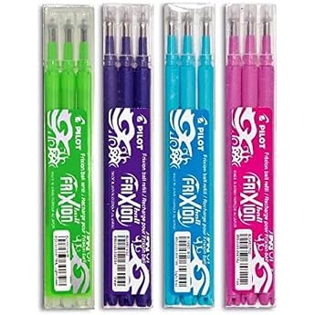 Pilot FriXion Rollerball Pens - 4 Refill Packs of 3