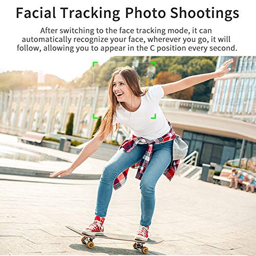 Cucudy Suporte de rastreamento automático de selfie portátil Suporte de rastreamento de objeto de 36