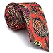 Shlax & Wing Men's Acceossories Necktie Printed Ties Red Paisley Silk Brand New