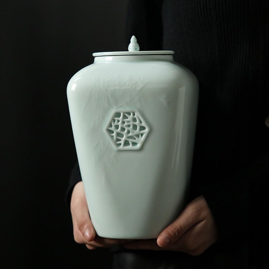 ULTRAWAVE Herbata Puszki Ceramiczne puszki na herbatę, duże uszczelnione puszki na herbatę, puszki na herbatę domową, puszki do przechowywania żywności do gotowania słoik do przechowywania herbaty