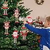 Cinnvoice 24 Sets Christmas Sign Craft Kits for Kids Winter Wooden Crafts with Beads Santa Claus Reindeer Elf Ornament Christmas DIY Craft Art Sets for Holiday Party Favors Classroom Activities Decor #3