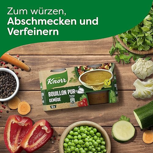 KnorrPrandell Pure Bouillon Gemüse – Pack von 6