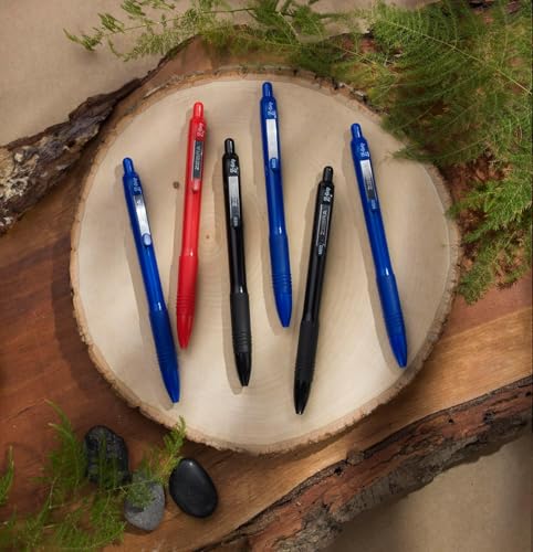 Stylo à bille rétractable recyclé à 68% Zebra Z-Grip avec clip en métal