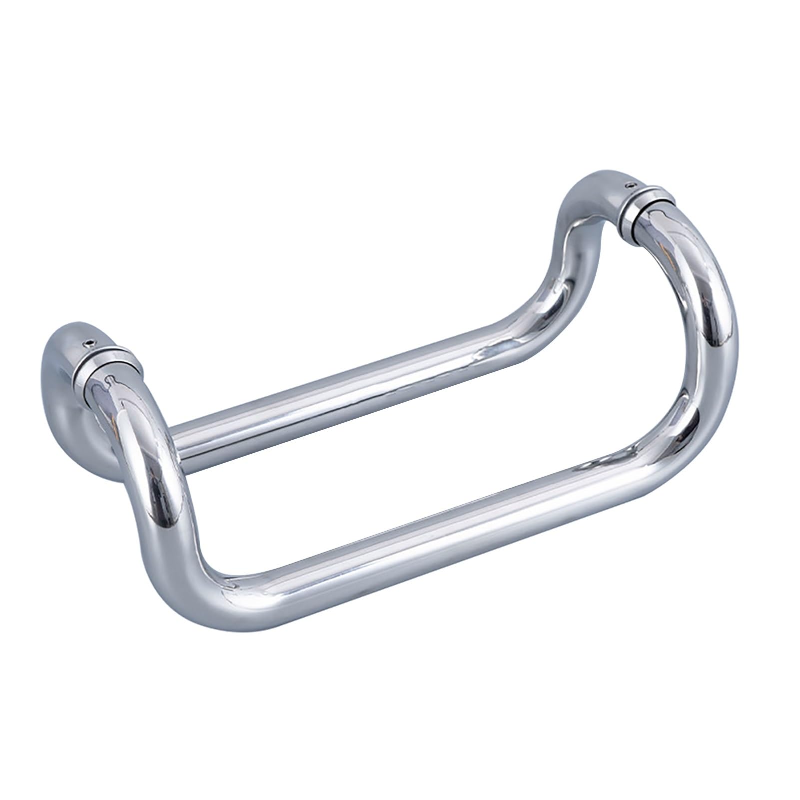 Poignée de porte push-pull en acier inoxydable 304 ronde argentée pour douche