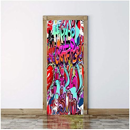 Sticker Porte Trompe L'oeil Effect 77X200cm 3D Papier Peint Pour Porte