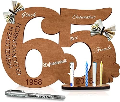 Geschenke Zum 65 Geburtstag Für Frauen 65 Geburtstag Mann, 65 Geburtstag Frau, Doerfeel 2023 Holz Schild