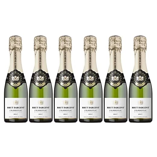 Brut Dargent - Vin effervescent Blanc de Blancs Chardonnay Brut (6 x 0.20 L)
