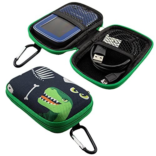 caseroxx Blood Glucose Meter Hard Case Suitable for Freestyle Libre 1/2 / Insulinx / 14 Day in Dinosaur Design, Black - Image 4