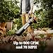 WORX WG512 Trivac 2.0 Electric 12-amp 3-in-1 Vacuum Blower/Mulcher/Vac, Black and Orange