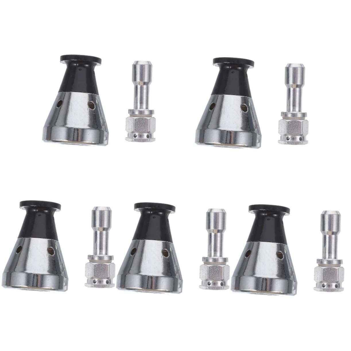 Alipis 5 Ensembles Tuyau D'échappement avec Soupape De Limitation De Pression Jauge Accessoires Autocuiseurs Batterie De Cuisine Partie Double Drain Pot Planche Acier Inoxydable