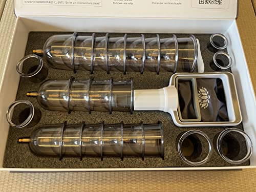 Uplife Schröpfgläser mit Vakuumpumpe (24 Stück) + 2 Jade Gua Sha Steinen + 2 Mikrofasertüchern | Deutsche Bedienungsanleitung |schröpfgläser silikon Cupping Schröpfen - Image 4