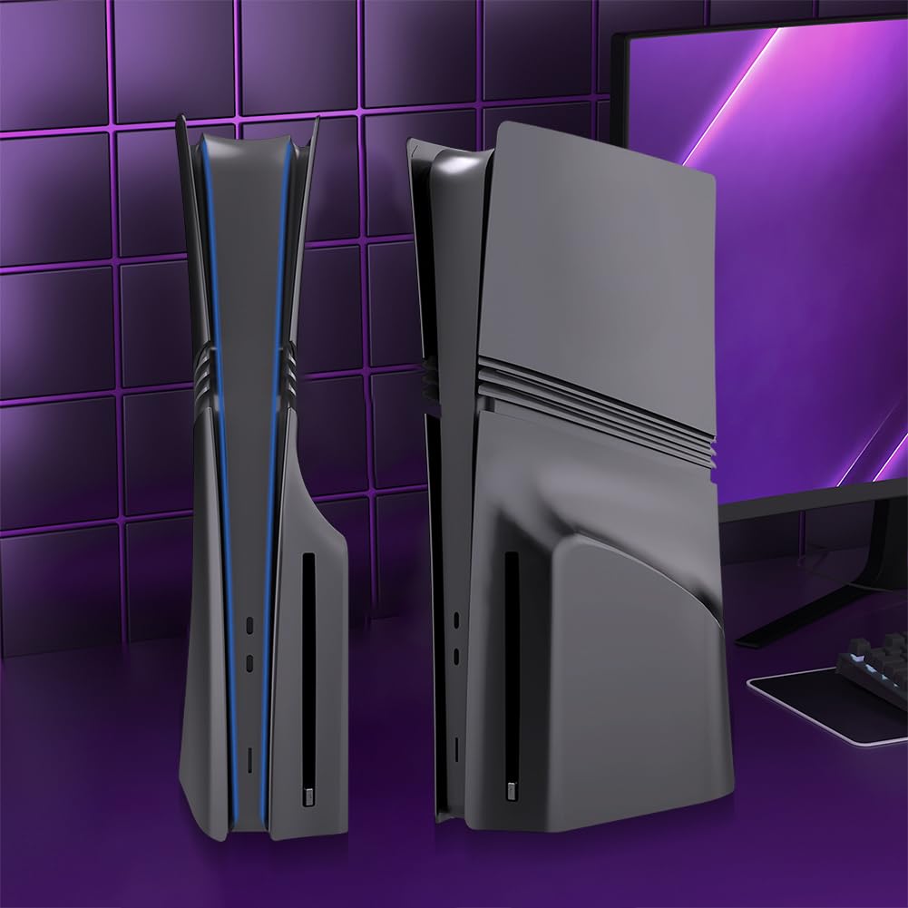 GETBSTOOP Coque de protection pour console Ps5 Pro version lecteur optique/version numérique, coque de remplacement pour plaque frontale rigide Ps5 Pro, accessoire de jeu, coque de protectio