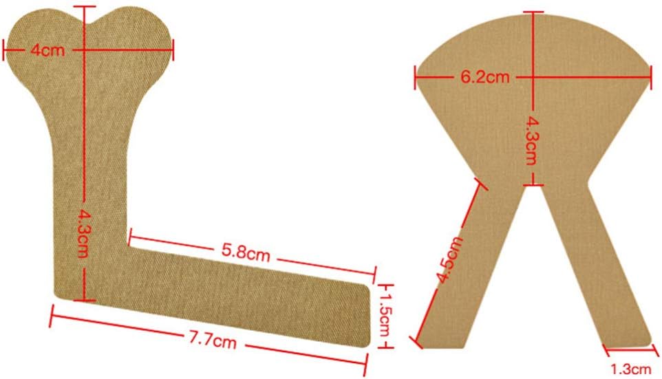 Healifty Fixed Sticker Nasal Feeding Adhesive Tape Soft Breathable Non-Woven Tape for Stomach Fixation 3.03X2.56X0.04In - Image 3
