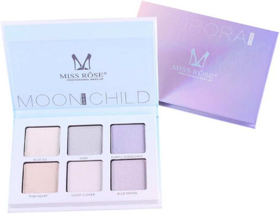 JUHON 6 Colors Makeup Highlighter Makeup Palette Highlighter