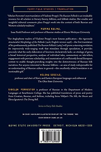 The Russian Folktale By Vladimir Yakovlevich Propp (The Donald Haase Series In Fairy-Tale Studies) #TOP1