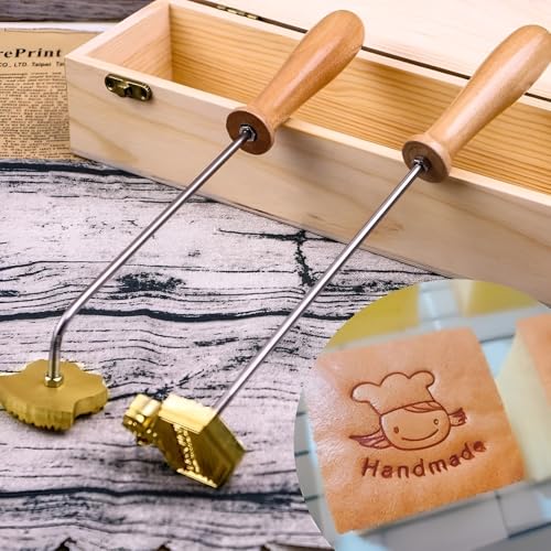 Custom Branding Iron, Personalized Brand Iron for Cake, Steak. Stamp for Bread/Wood/Leather, Food Stamper, Gift for Father,Stamp for Bread,Custom Irons