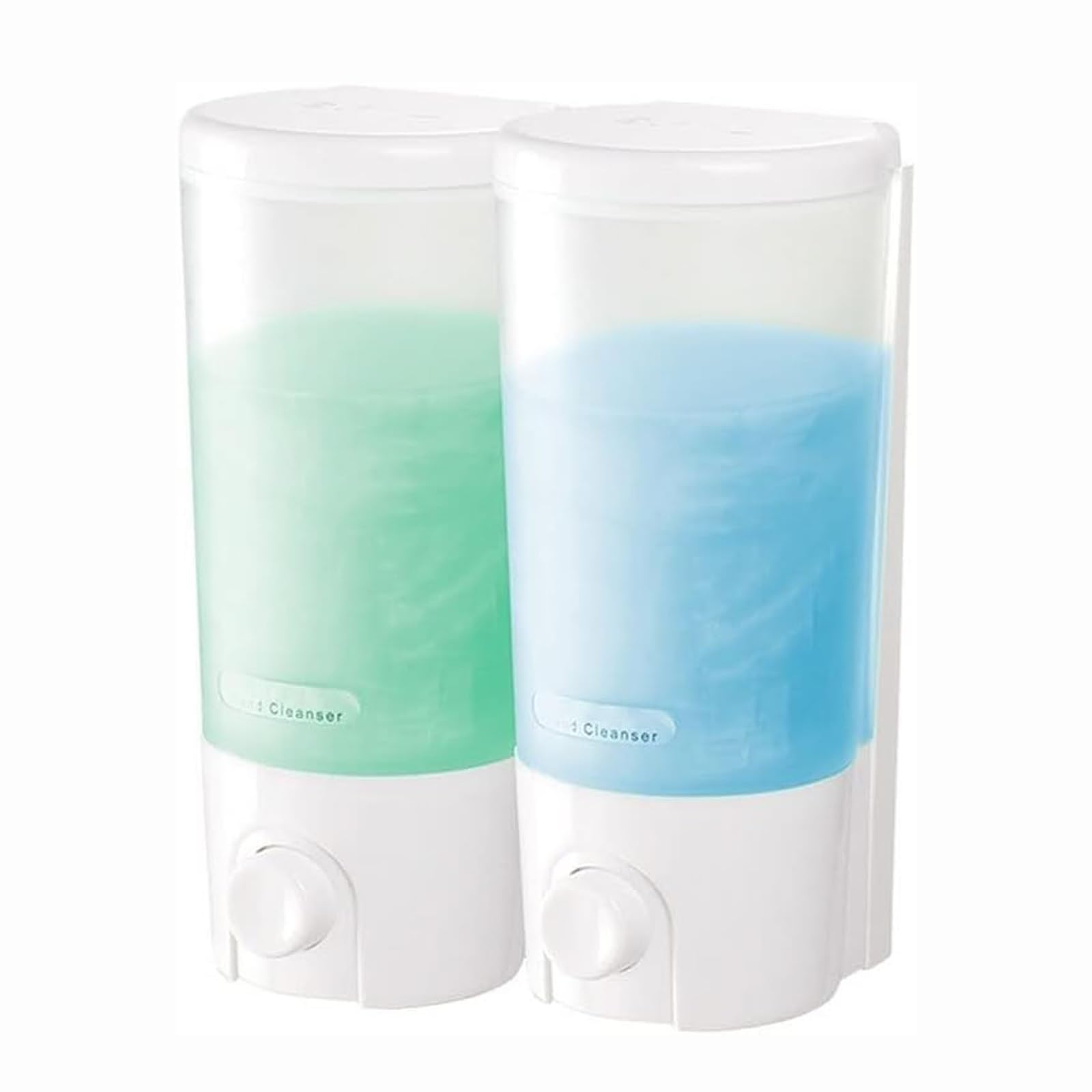 Kxaoxgrc Wei Glass Soap Lotion Dispenser Set, Manual Wall Mounted Kitchen Bathroom Commercial Hand Soap Dispenser 400Ml 4Cm Multicolor(,4Cm/1.18)