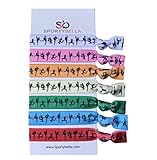 Dance Hair Ties - Girls Dance Hair Accessories- Rainbow Dance Elastics, Gift For Dance Recitals