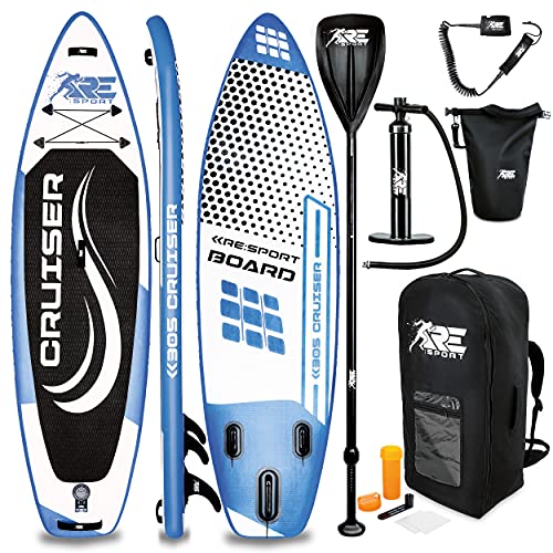 RE:SPORT Tabla Sup Hinchable 305 320 366 380cm | Tabla Paddle Surf | Stand-Up Board | Accesorios Completos + Bomba + Remo Ajustable | para Principiantes y Expertos