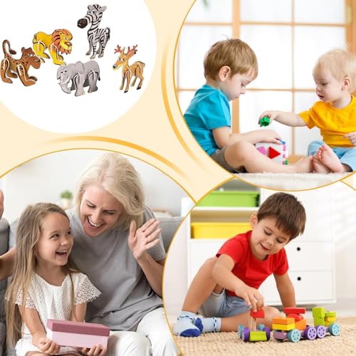 Animales 3D de espuma para niños, actividades educativas de manualidades y rompecabezas 5