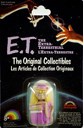 1982 - LJN / Grand Toys / Universal - E.T. The Extra-Terrestrial - The Original Collectibles - 2 Inch Figure in Pink Dress - OOP - New - Very Rare - Collectible
