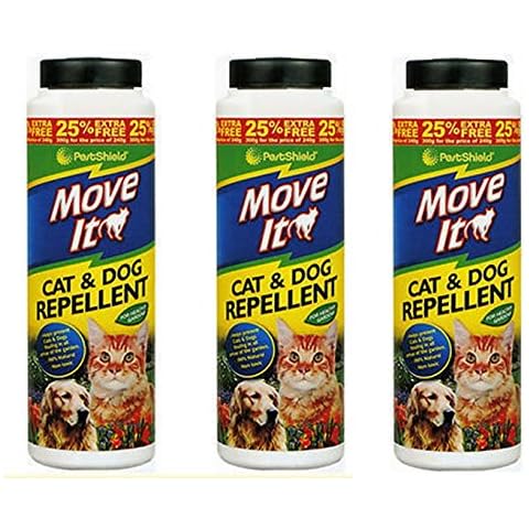 3 x Move It Cat & Dog Repellent 300g - 100% Natural & Non Toxic Pestshield New Cover