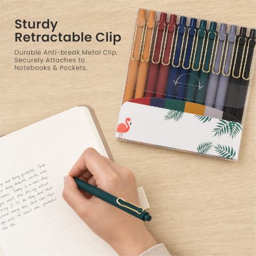 Image of WY WENYUAN Metal Ballpoint Pens, 1.0mm Smooth Writing Black Ink, Aesthetic Metallic Pen with Clip, Elegant Office School Gift Pen for Teachers, Women, Coworkers, Journaling Note Taking