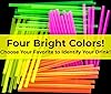 Colorful, Retro Blacklight Neon Drinking Straws 300pk. Individually Wrapped, Sturdy 7.75 Inch in 4 Bright Colors Perfect for Birthday Party. BPA-Free Long Straight Straw Great for Craft Projects! #2