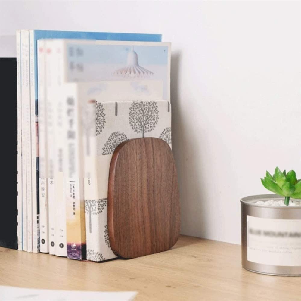 Reggi Libri, Fermalibri Fermalibri Antiscivolo Per Libri Pesanti, In Legno Per L'home Office E La Biblioteca Ufficio Casa Scrivania(A)