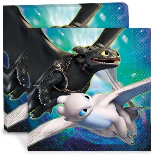 How To Train Your Dragon 3 Luncheon Napkins - 6.5