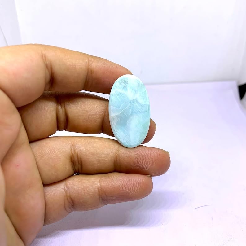 Larimar pour bricolage de collier et pendentif en pierre fine - 5