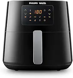 Fritadeira Airfryer Essential XL Conectada, Philips Walita, conectividade c/Alexa, 6.2L de capacidade, Preta, 2000W, 220V (RI9280/91)
