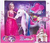 Magic Light Unicorn and Princess Dolls, Unicorn Horse Toys for Girls/Boys, Unicorn Doll Toys Playset